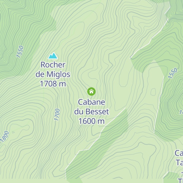 Map of Cabane du Besset