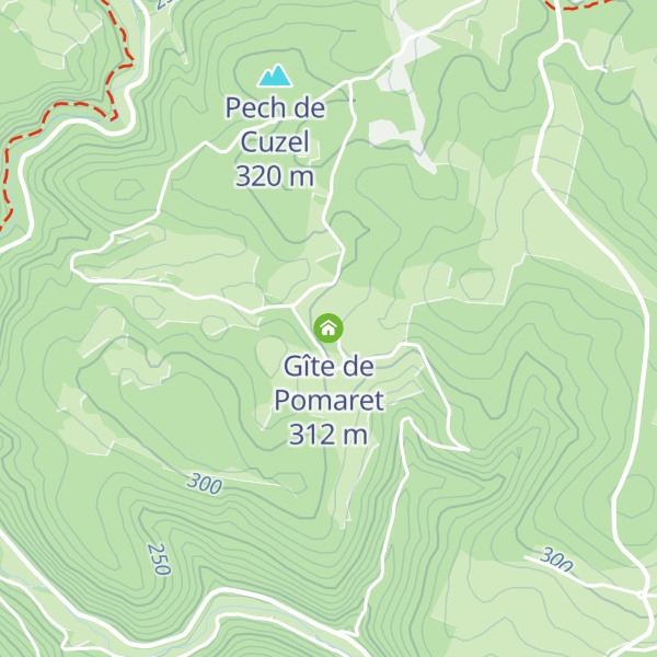 Map of Gîte de Pomaret