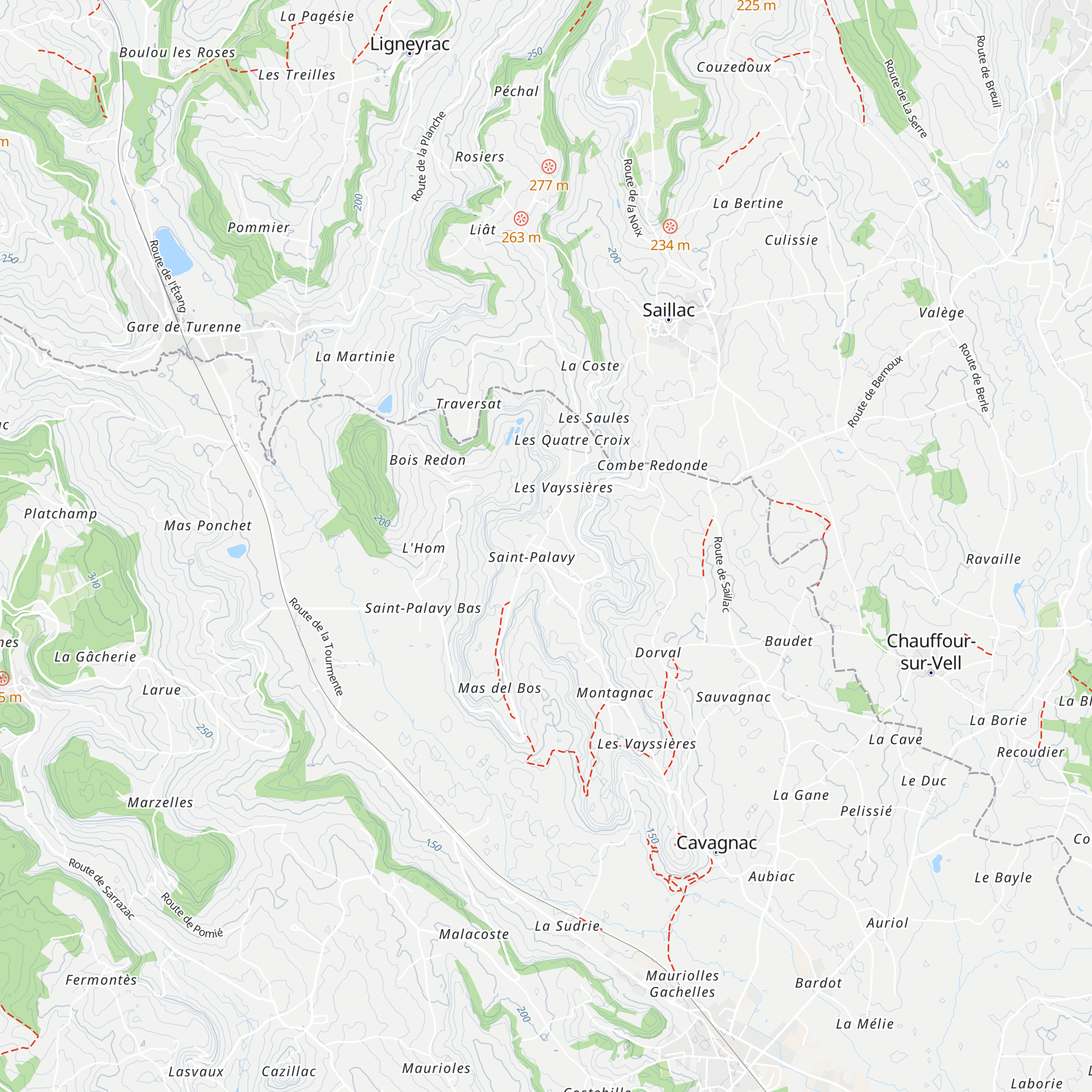 Gîte entre Lot et Corrèze map