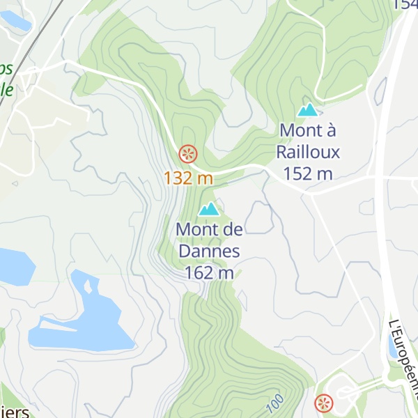 Map of Mont de Dannes