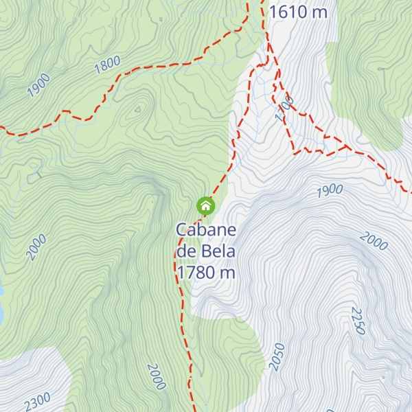 Map of Cabane de Bela