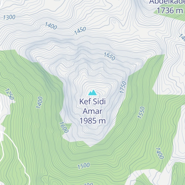 Map of Kef Sidi Amar
