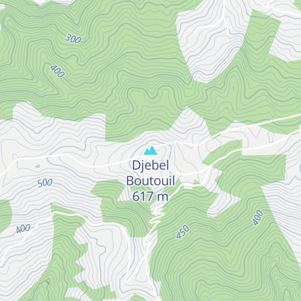 Map of Djebel Boutouil