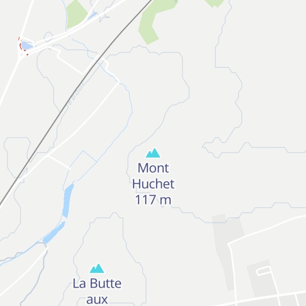 Map of Mont Huchet