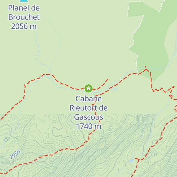 Map of Cabane Rieutort de Gascous