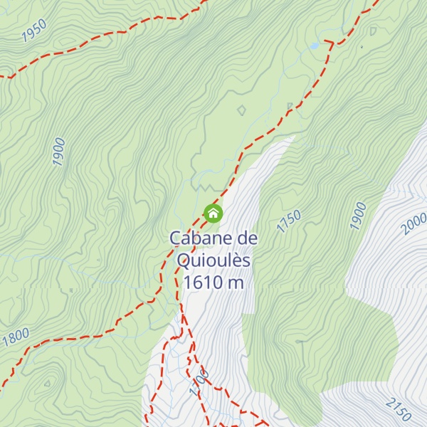 Map of Cabane de Quioulès