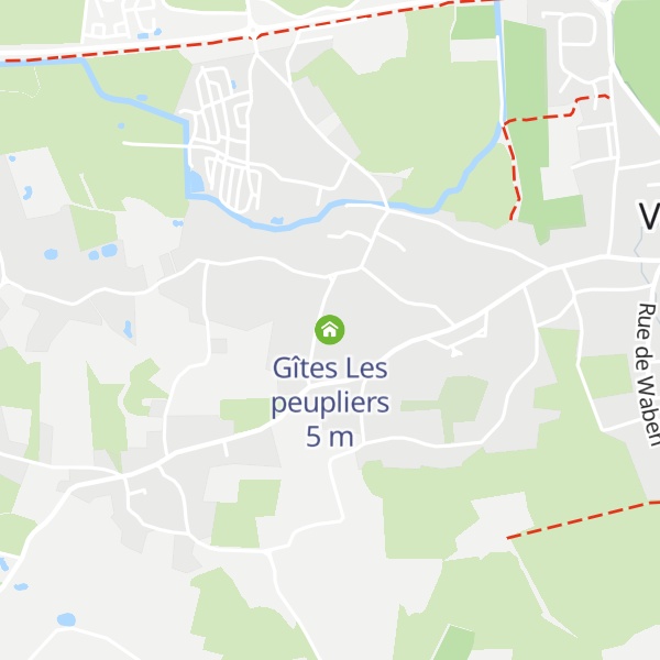 Map of Gîtes Les peupliers