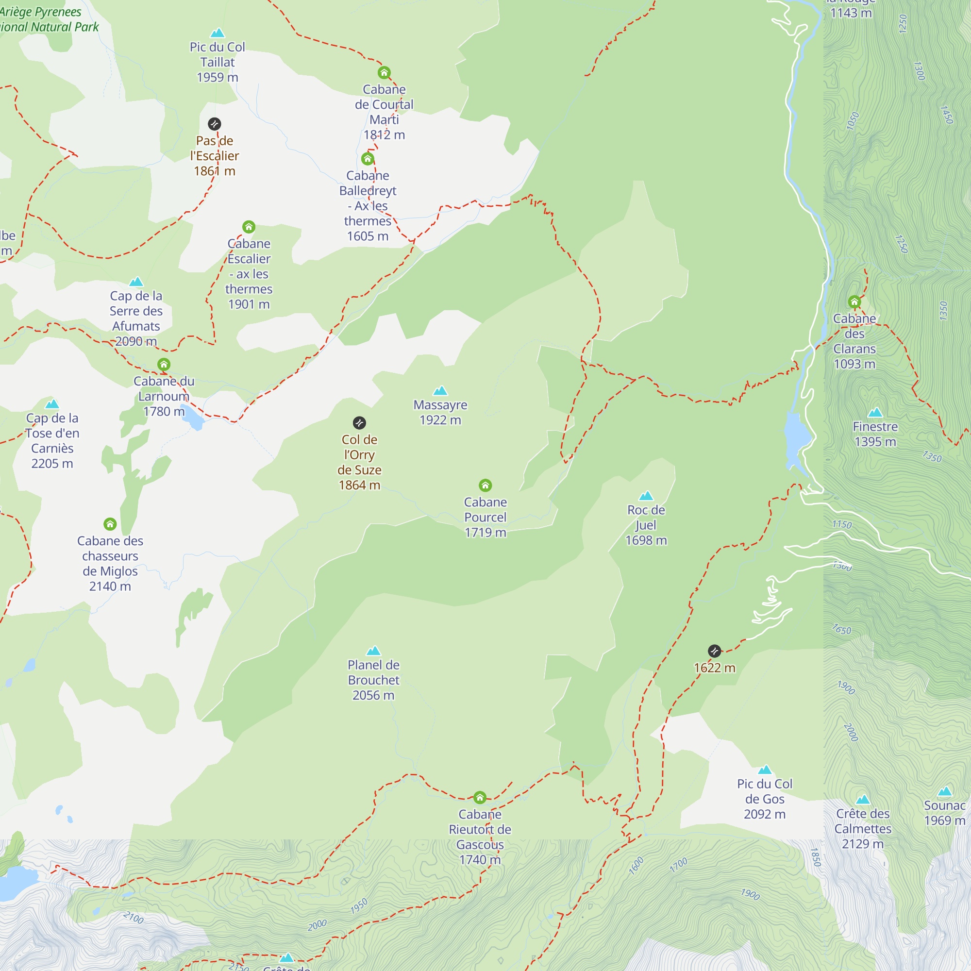 Cabane Pourcel map
