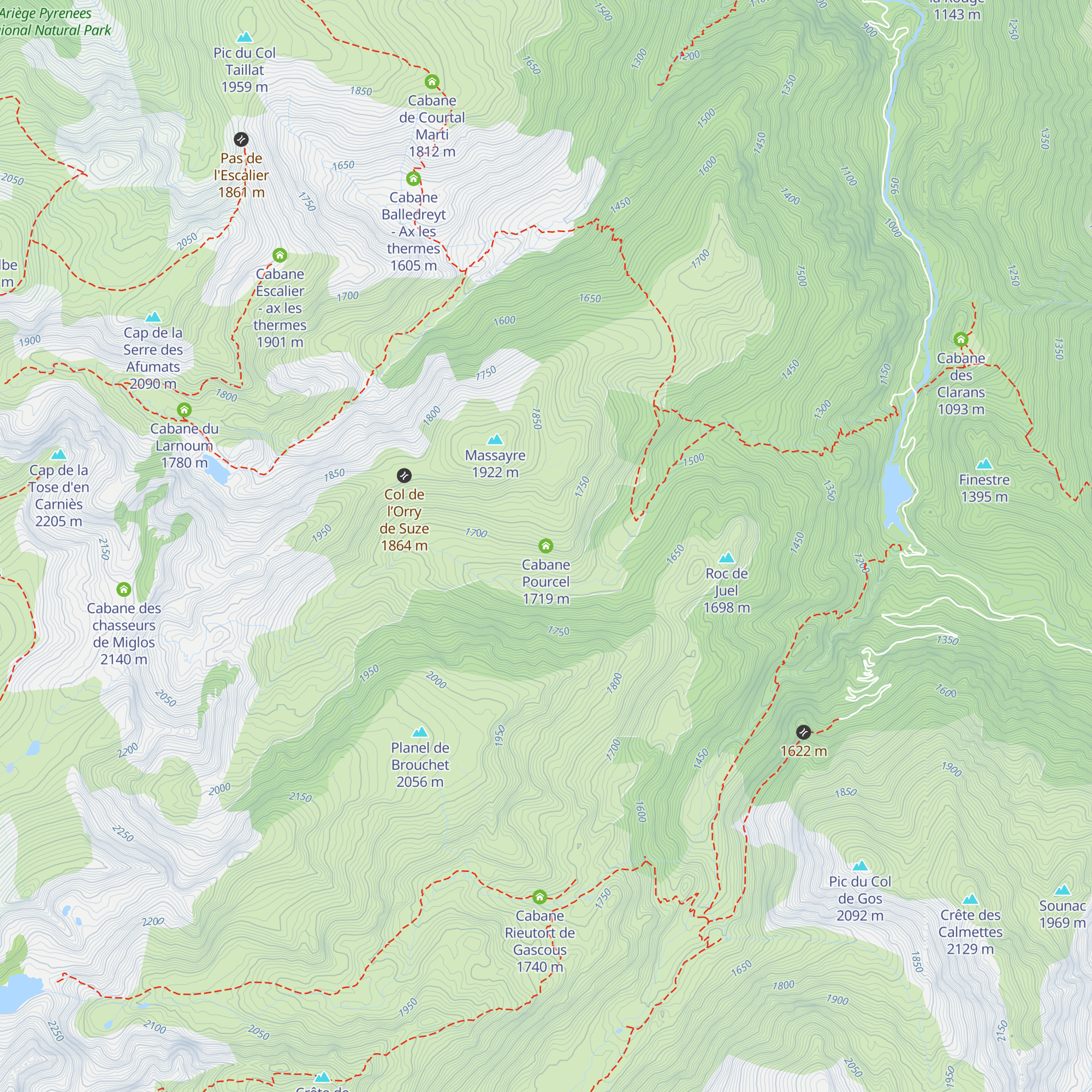Cabane Pourcel map