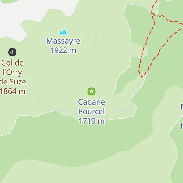 Map of Cabane Pourcel