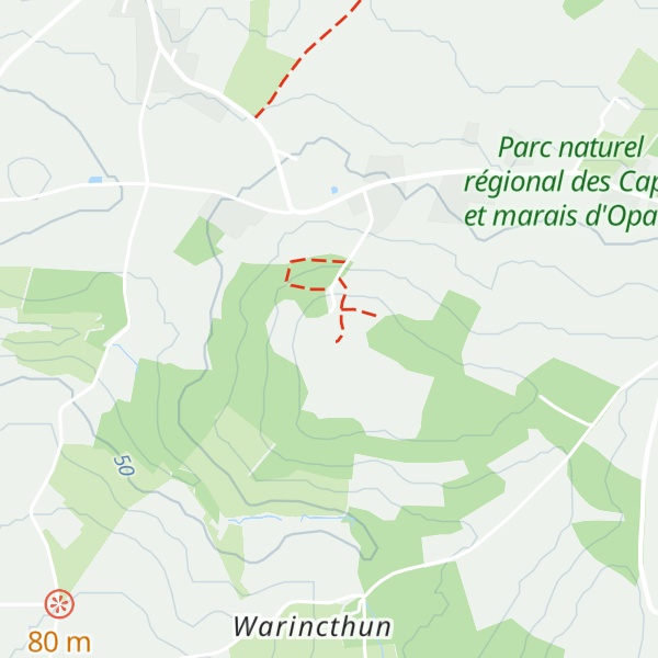 Map of Mont Plouvin