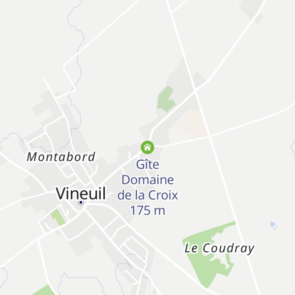 Map of Gîte Domaine de la Croix