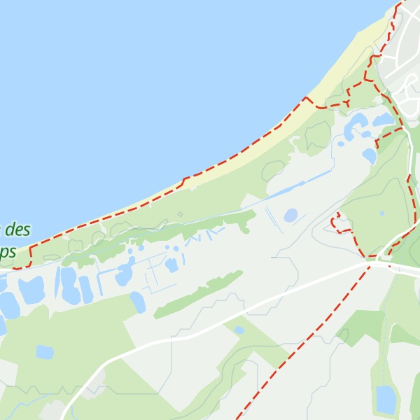 Map of Dune d'Aval