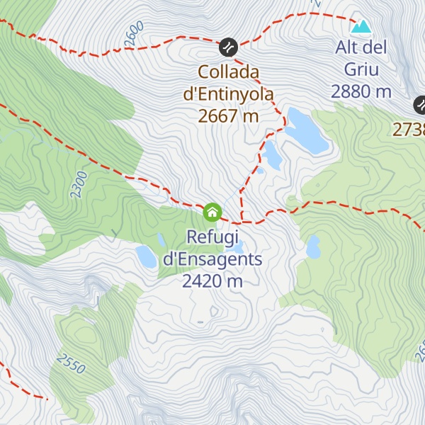 Map of Refugi d'Ensagents