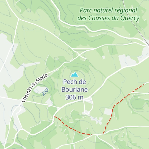 Map of Pech de Bouriane