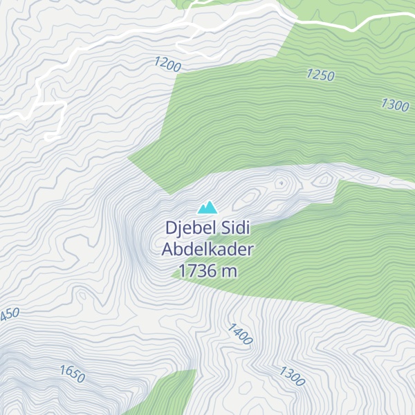 Map of Djebel Sidi Abdelkader