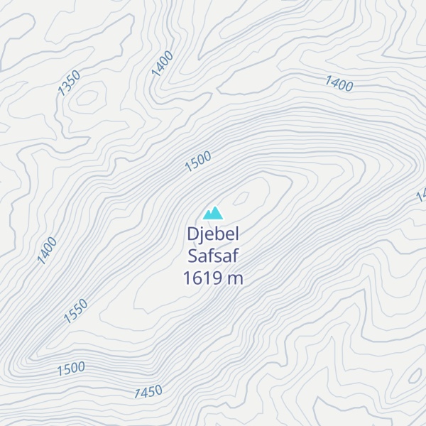 Map of Djebel Safsaf
