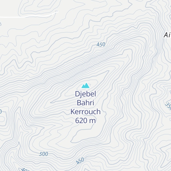 Map of Djebel Bahri Kerrouch