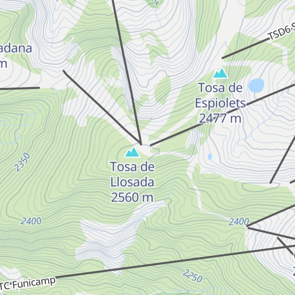 Map of Refugi de Llosada