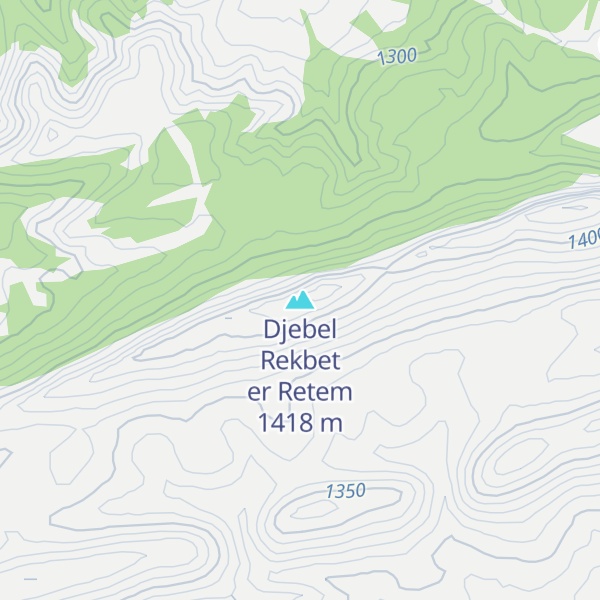 Map of Djebel Rekbet er Retem