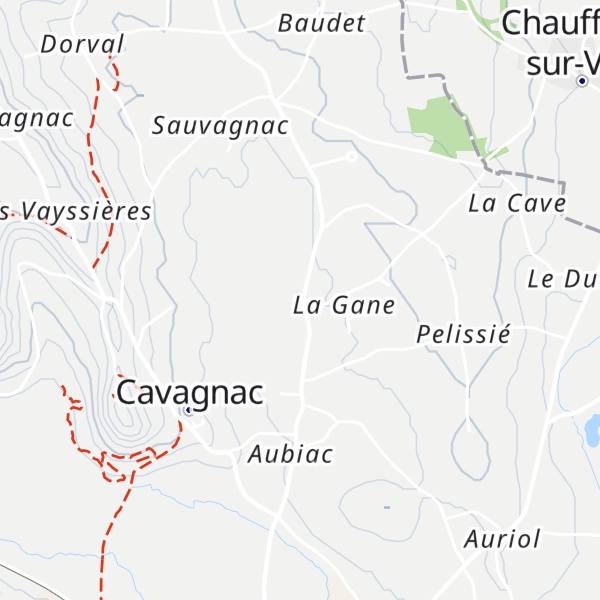Map of Gîte Bajou de Cavagnac