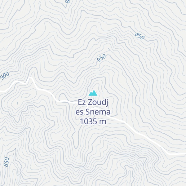 Map of Ez Zoudj es Snema