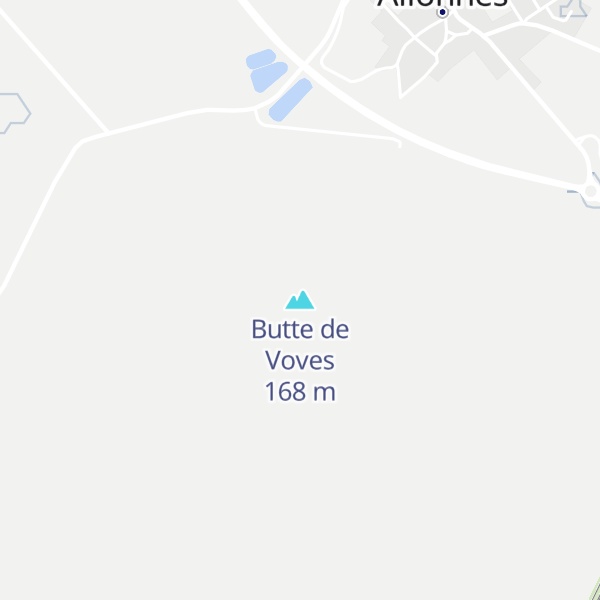 Map of Butte de Voves