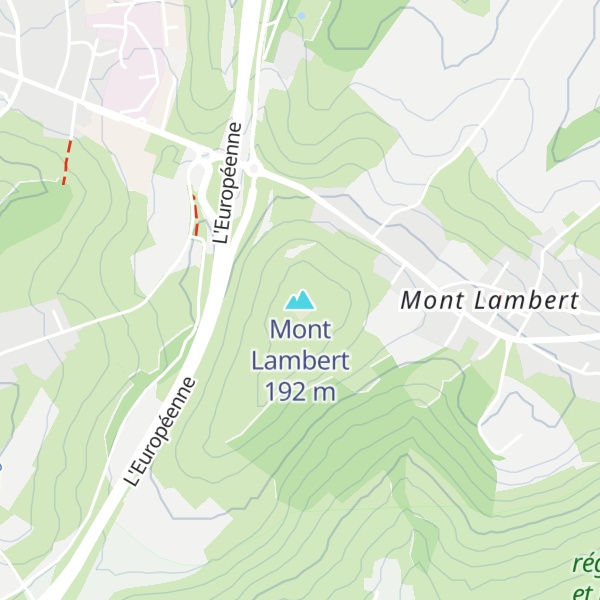 Map of Mont Lambert