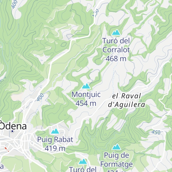 Map of Montjuic