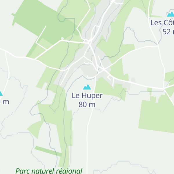 Map of Le Huper