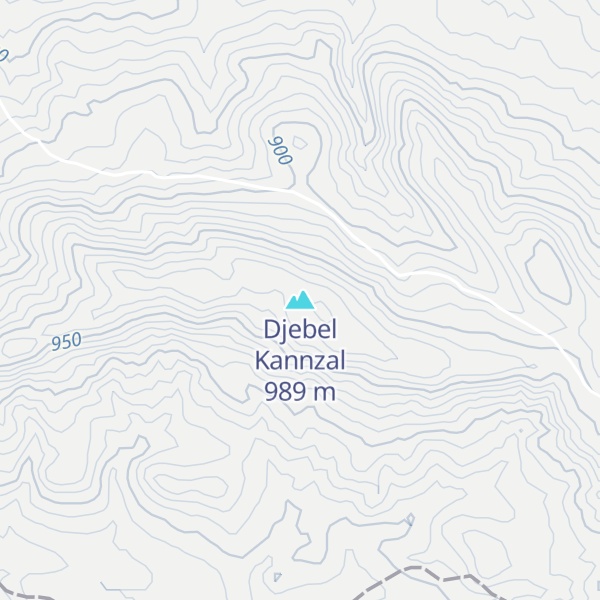 Map of Djebel Kannzal