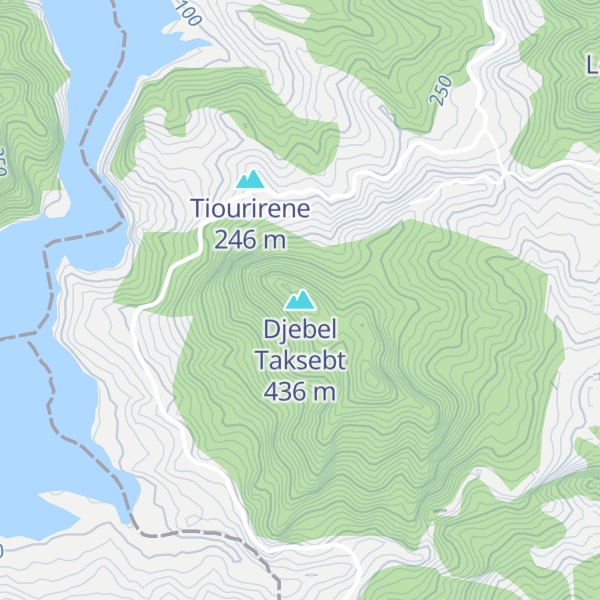 Map of Djebel Taksebt