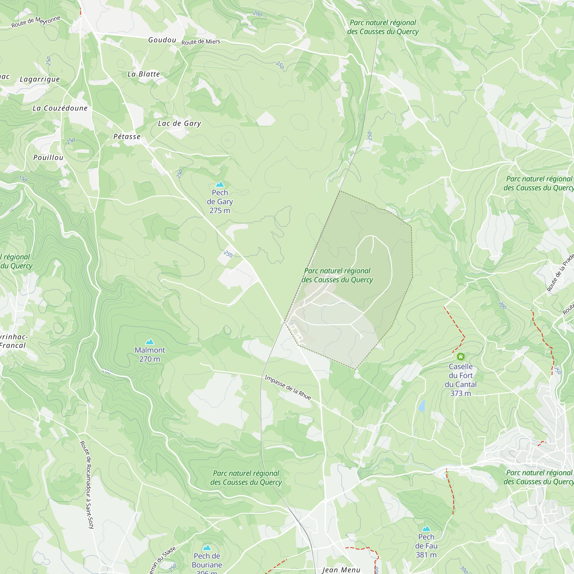 Lacalm map