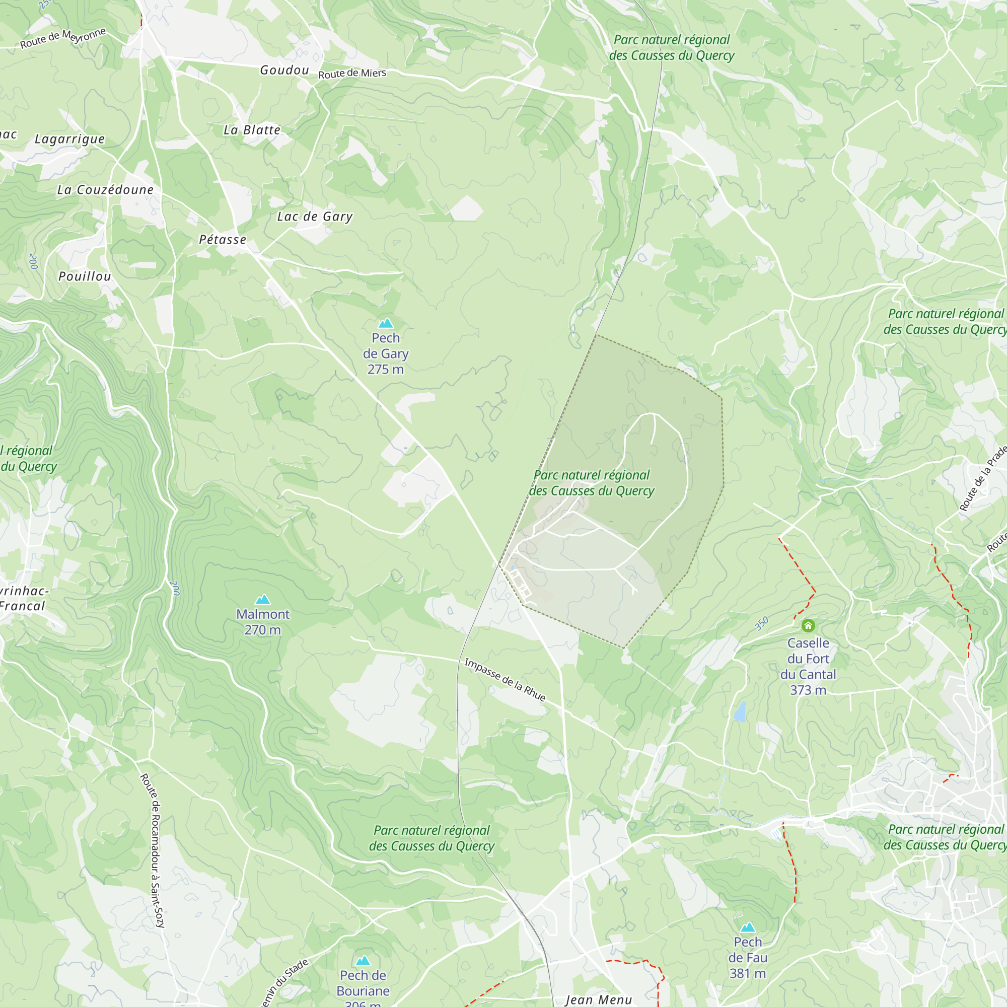 Lacalm map