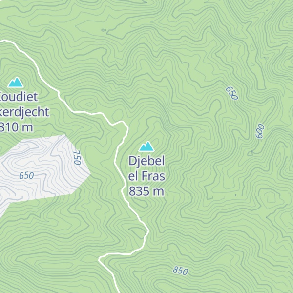 Map of Djebel el Fras