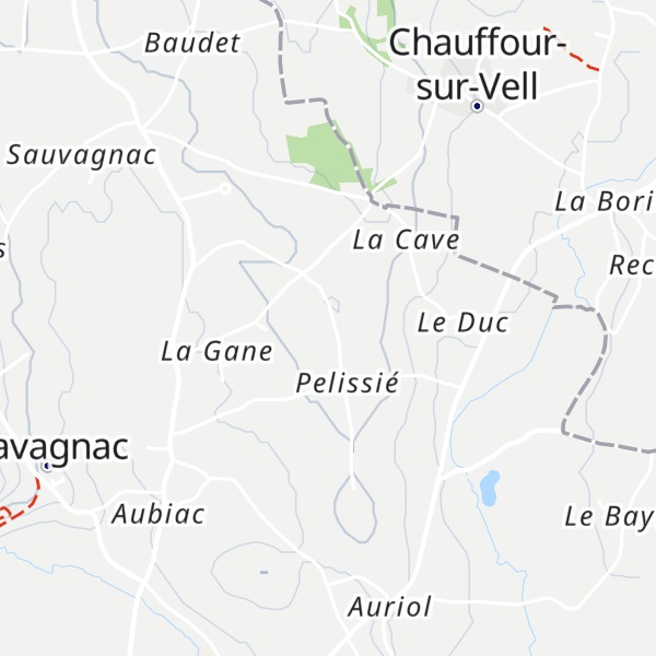 Map of Gîte vacances Cavagnac
