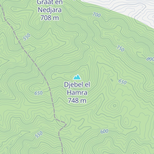Map of Djebel el Hamra