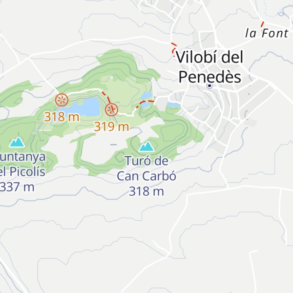 Map of Turó de Can Carbó