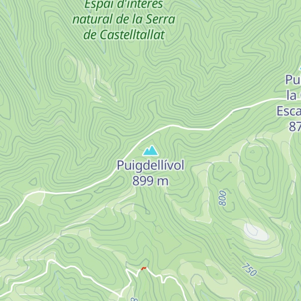 Map of Puigdellívol