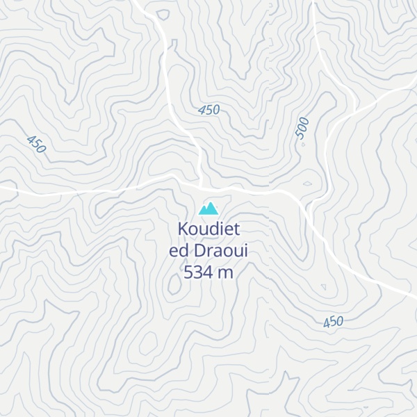 Map of Koudiet ed Draoui