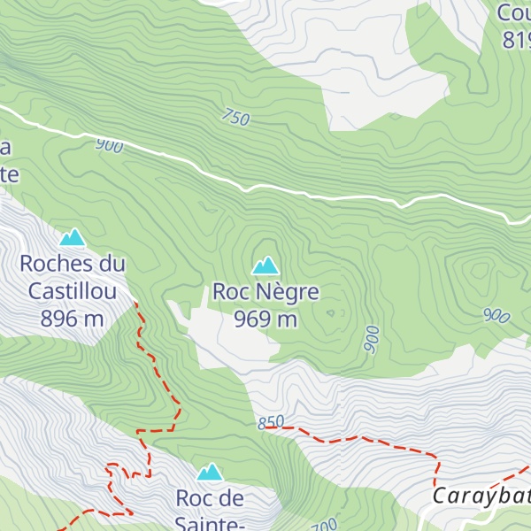 Map of Roc Nègre