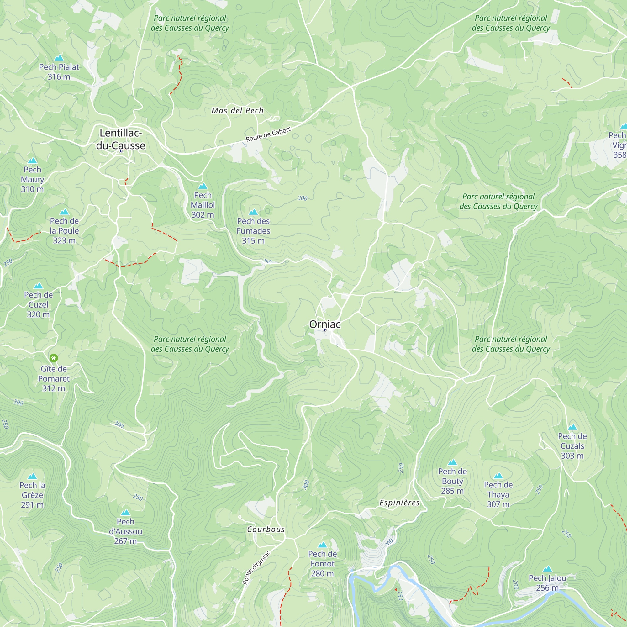 Caselle map