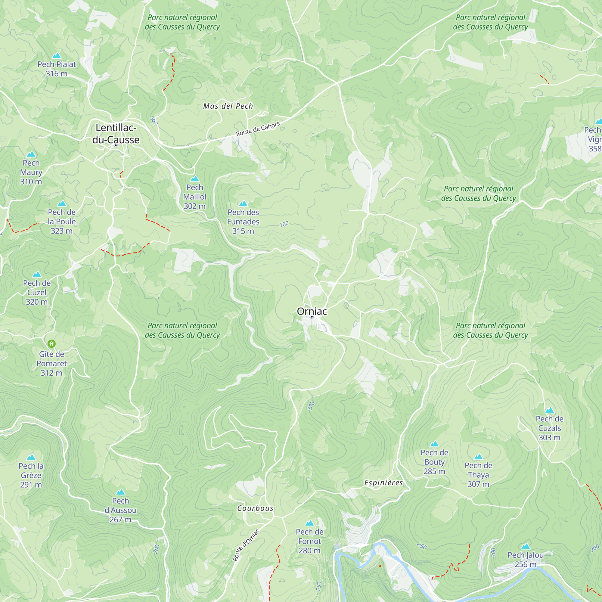 Caselle map