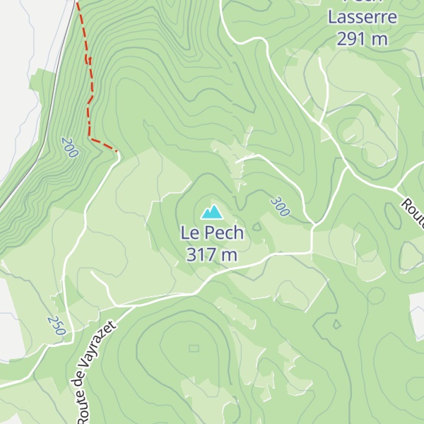 Map of Le Pech