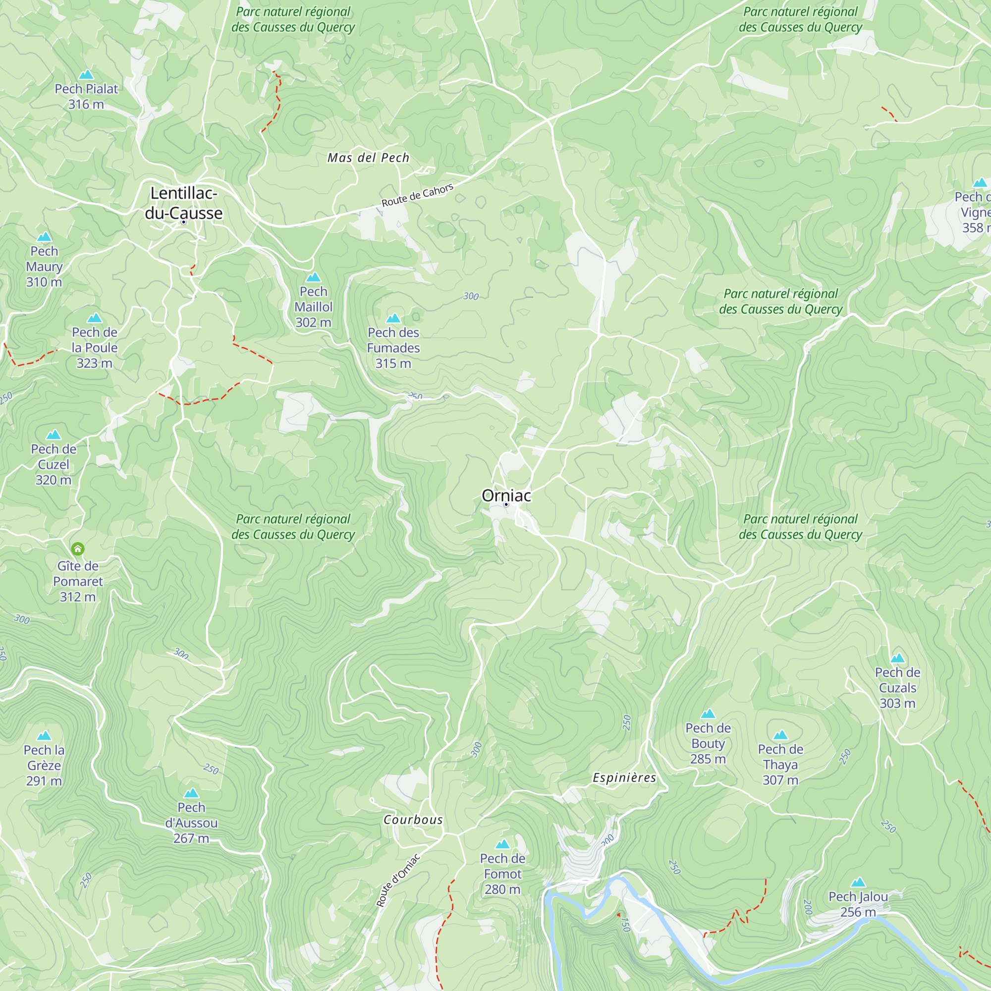 Caselle map