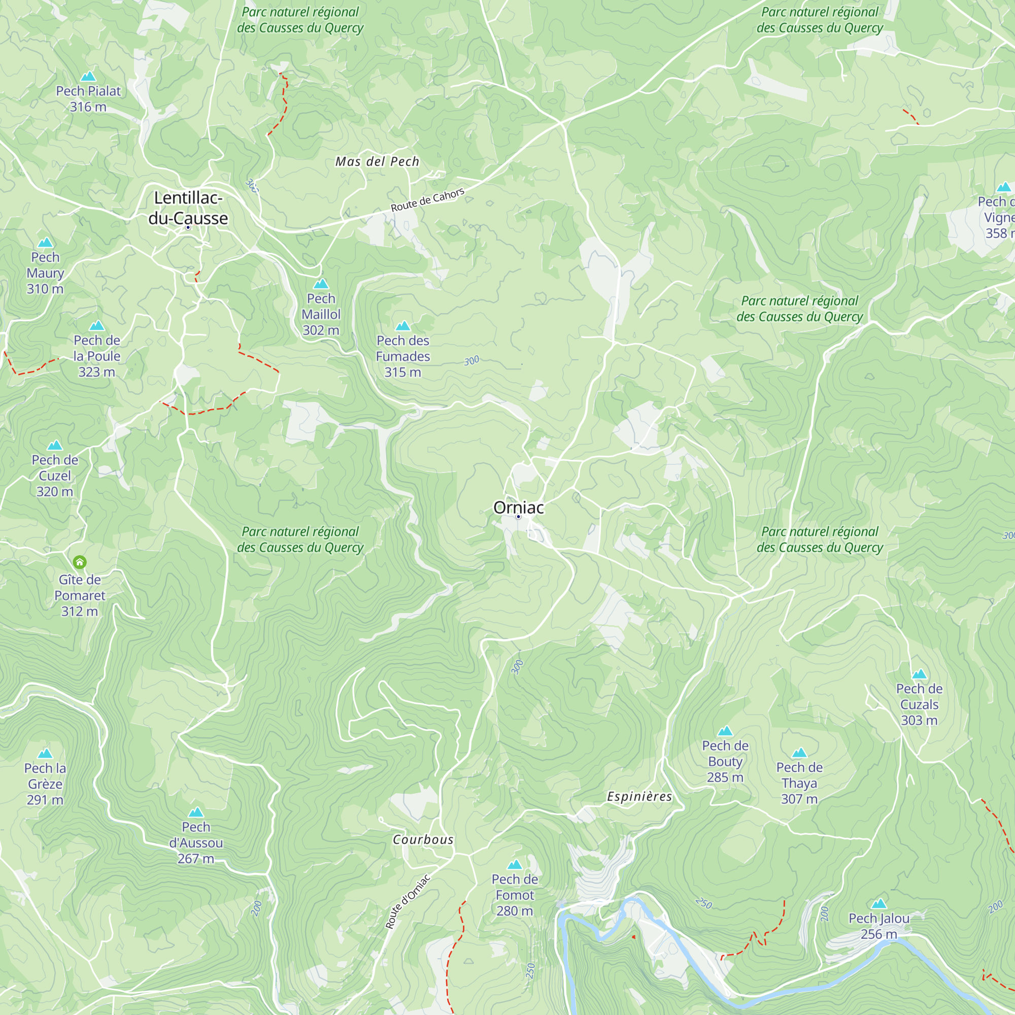 Caselle map