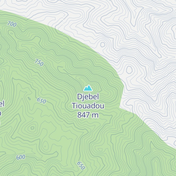 Map of Djebel Tiouadou