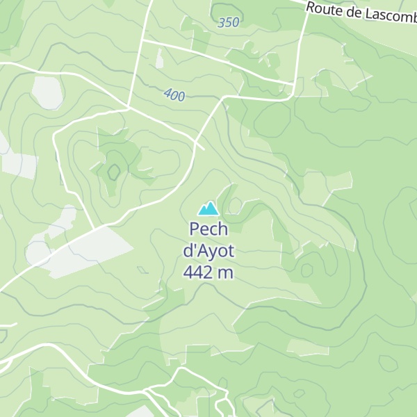 Map of Pech d'Ayot