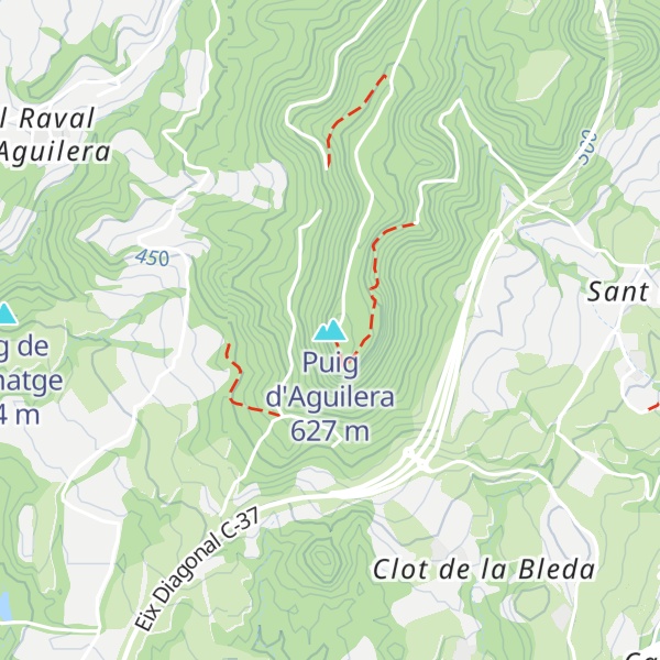 Map of Puig d'Aguilera
