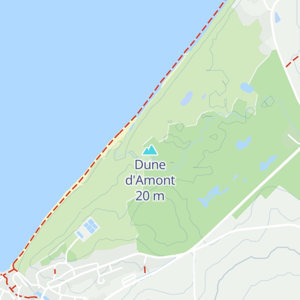 Map of Dune d'Amont